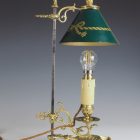 Antique French Bouilloute Candlestick Table Lamp